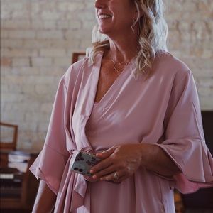 Blush pink bridesmaids robes- set of 4 (or sold individually)- OS